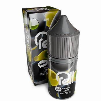 Жидкость для ЭСДН RELL Gray "Сок кактуса с кислым киви и лимоном" 28мл 0мг.
